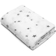 Ultra Soft Bamboo Cotton Newborn Muslin Receiving Blanket - Star Print Blanket, minination, minination 