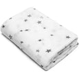 Ultra Soft Bamboo Cotton Newborn Muslin Receiving Blanket - Star Print Blanket, minination, minination