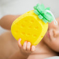 Lovely Pineapple Shape Sponge - Kids & Baby Bath Sponge, minination, Piggy Button