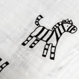Newborn Baby Swaddle Blanket ZEBRA print / Ultra Soft, 100% Cotton Muslin Receiving Blanket, minination, minination
