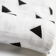 Newborn Baby Swaddle Blanket TRIANGLE print / Ultra Soft, 100% Cotton Muslin Receiving Blanket, minination, minination