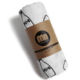 Newborn Baby Swaddle Blanket MILK print / Ultra Soft, 100% Cotton Muslin Receiving Blanket, minination, minination