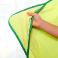 Kids Hooded Bath Beach Towel with Green Dino Spikes / 100% Cotton Terry Cloth Hooded Towel for Boys and Girls, minination, Piggy Button