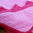 Kids Hooded Bath Beach Towel with Pink Dino Spikes 100% Cotton Terry Cloth Hooded Towel for Girls, minination, Piggy Button