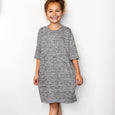 Mommy and Me Loungewear / Matching Sleepwear Dress / Womens Pajama / Charcoal, minination, minination