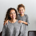 Mommy and Me Loungewear / Matching Sleepwear Dress / Womens Pajama / Charcoal, minination, minination