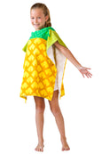 Kids Pineapple Hooded Towel, minination, Piggy Button