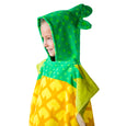Kids Pineapple Hooded Towel, minination, Piggy Button