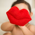 Adorable Red Full-lips Kiss Bath Mitt / Shower, Bath Sponge for All, minination, minination 