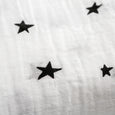 Newborn Baby Swaddle Blanket STAR print / Ultra Soft, 100% Cotton Muslin Receiving Blanket, minination, minination 