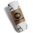 Newborn Baby Swaddle Blanket MILK print / Ultra Soft, 100% Cotton Muslin Receiving Blanket, minination, minination 