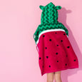 Kids Watermelon Hooded Towel, minination, Piggy Button 