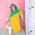 Kids Pineapple Hooded Towel, minination, Piggy Button 